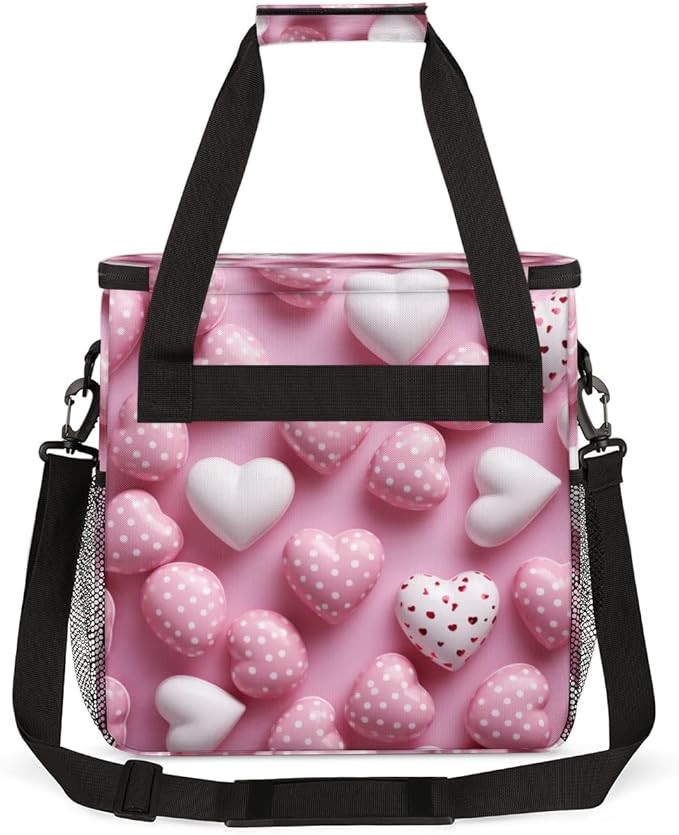 Heart Candy Coffee Maker Carrying Bag Portable Travel Storage Tote Bag Compatible with K-Mini or K-Mini Plus Single Serve Coffee Brewer Carrying Case with Multiple Pockets &amp Shoulder Strap