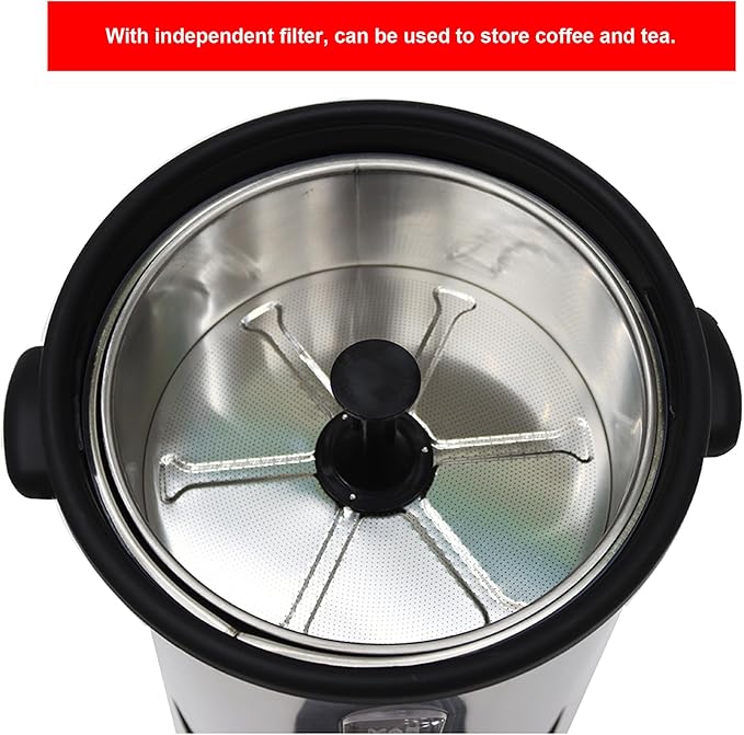 110V Boiling Water Machine 9.7L Hot Coffee Dispenser Coffee Bucket Built-in with Stainless Steel Inner Tank 1500W