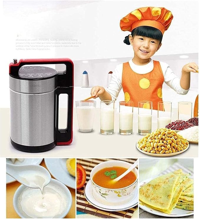 Milk Machine - Make Milk from Grains Seeds or Nuts Almonds Soybean Coconuts Rice Easy to Use Stainless Steel Blade