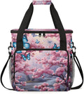 Dreamy Butterfly Coffee Maker Carrying Bag Modern Butterfly Travel Storage Bag Compatible with K-Mini or K-Mini Plus Single Serve Coffee Brewer Carrying Case with Multiple Pockets &amp Shoulder Str
