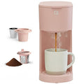 WILLOW K-Cup Coffee Maker Single Serve Coffee Maker with 6 to 12oz Brew Size &amp Strong Brew Option Single Cup Coffee maker made with 99% PCR Recycled Plastics Coffee Machine - PINK