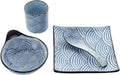 Dinnerware Sets Japanese Restaurant Tableware Tableware Hotel Supplies Simple Ceramic Dishes Creative Restaurant Countertop Four-Piece Set Household Set Bowl and Pl
