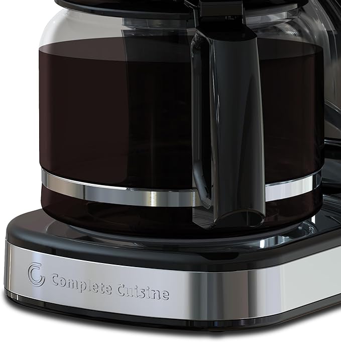 12-Cup Programmable Drip Coffee Maker Stainless Steel Auto Shut-Off