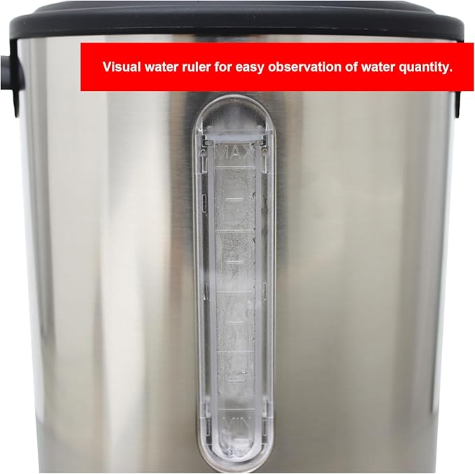 110V Boiling Water Machine 15.4L Hot Coffee Dispenser Coffee Bucket Built-in with Stainless Steel Inner Tank 1500W