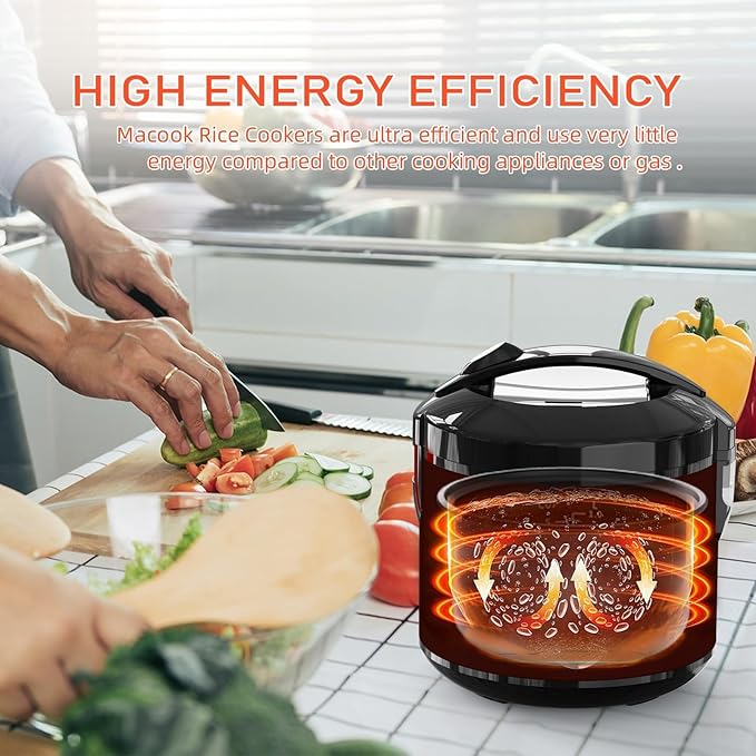 Rice Cooker with Rice Steamer (5 Cups 1Litres) Rice Cooker Small High-Temperature Protection Mini Rice Cooker- for 1-4 People - Cooking 15-20 Minutes - Non-Stick Coating for Cooker Rice