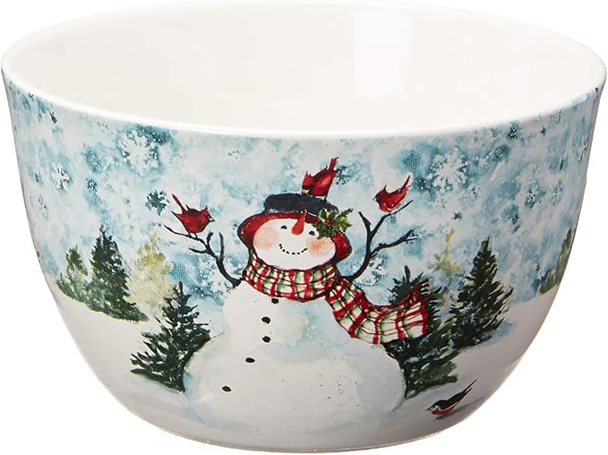 Watercolor Snowman 16pc Dinnerware Set Service for 4