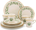 Lenox Dinnerware Set Holiday 12-Piece Set Service For 4 Porcelain Plate Berry Motif With 24-Karat Gold Accents Christmas Dinner Plates Salad Plates And Mugs Dishwasher Safe (Assorted 12 Piece)
