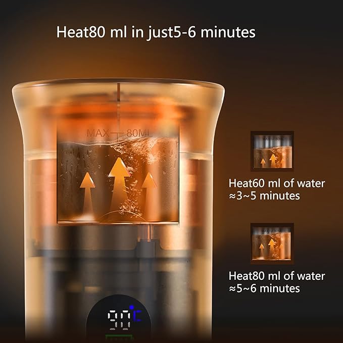 Fast Heating Cordless Coffee Machine 7500mAh Water Tanks USB Charging Suitable for Espresso Cappuccino Outdoor Home Use Digital Coffee Machine