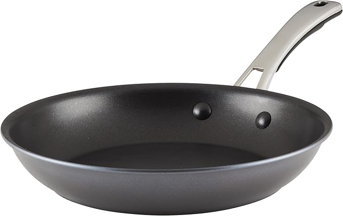 Rachael Ray Cook + Create Hard Anodized Nonstick Frying Pan/Skillet 10 Inch - Black