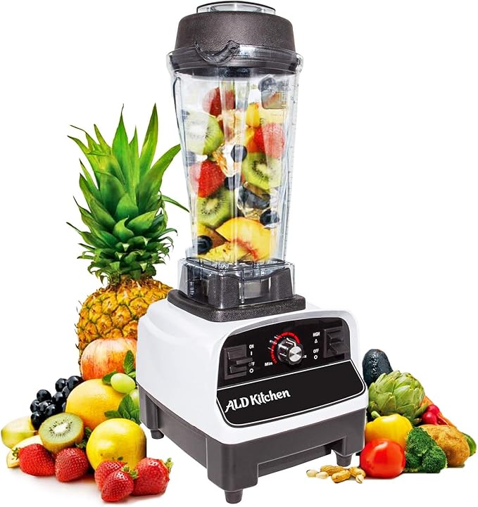 ALDKitchen Countertop Commercial Blender | 67 Oz (2L) | Smoothies Cocktails etc | Portable Blender | 110V (A-BL767A)