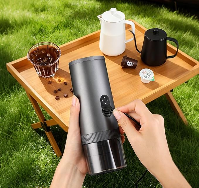 3-in-1 Portable Espresso Machine with Self-Heating 20 BAR Pressure 7800mAh Battery &amp Carrying Bag - Compact Travel Coffee Maker for Capsules Ground Coffee Iced Brew for Camping Hiking Office