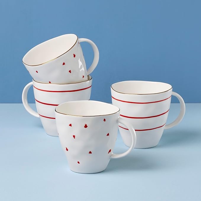 Lenox 896837 Garnet Bay Mugs Set of 4