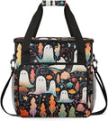 Dreamy Halloween Ghosts Coffee Maker Carrying Bag Travel Storage Bag Compatible with K-Mini or K-Mini Plus Single Serve Coffee Brewer Carrying Case with Multiple Pockets &amp Shoulder Strap