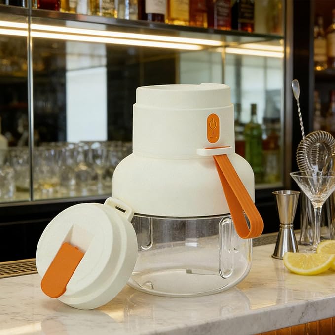 Bewinner Portable Blender 850ml Personal Blenders with Straw 40W 21000RPM Juicer Fruit Mixer for Travel Gym Home Office Orange