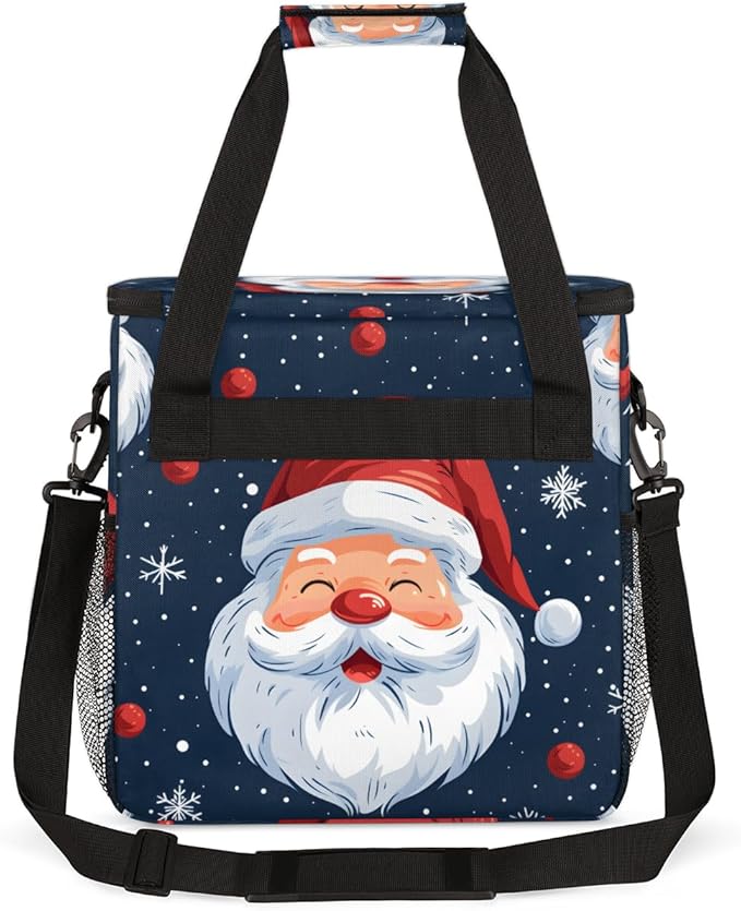 Dreamy Santa Claus Coffee Maker Carrying Bag Cartoon Santa Claus Travel Storage Bag Compatible with K-Mini or K-Mini Plus Single Serve Coffee Brewer Carrying Case with Pockets &amp Shoulder Strap