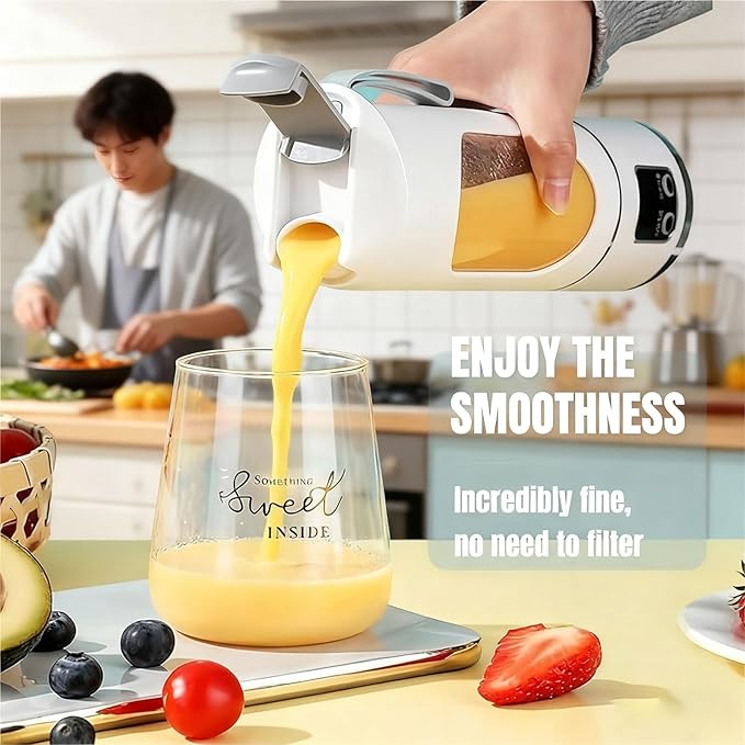 2026 New 450ml Digital Multimode Juicer Blender - Smart LED Display Portable Juicer Shakes and Smoothies Blender | TYPE-C Charing | Leak Proof Design with 12 Stainless Steel Blades (Purple)