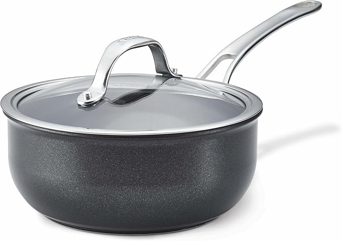 Anolon X - SearTech Nonstick Saucier Induction Cooktop Compatible (2.4L/2.5qt)