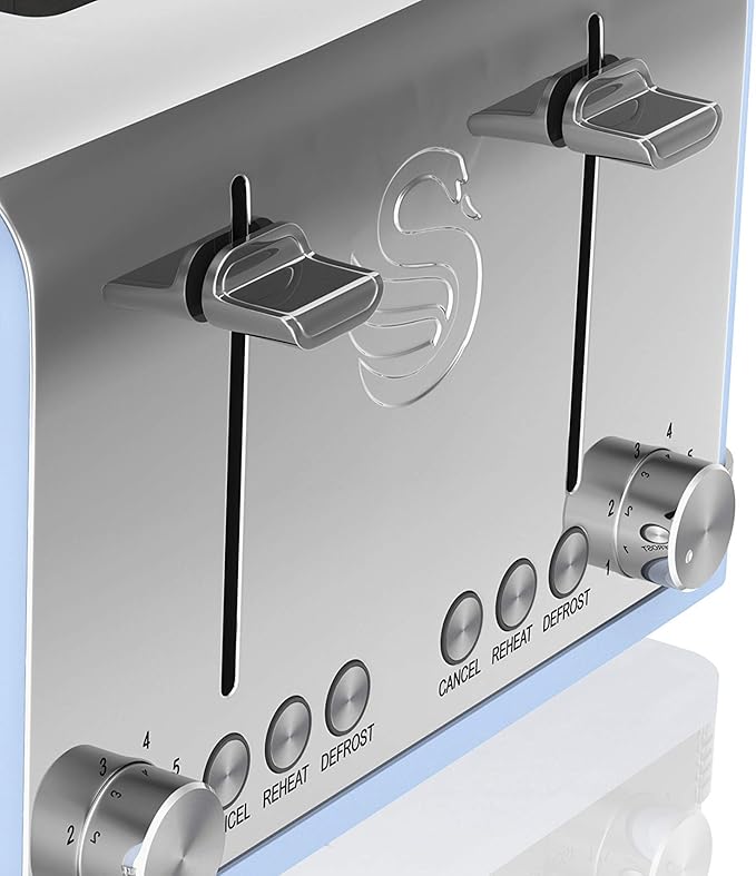 Swan 4 Slice Retro Toaster