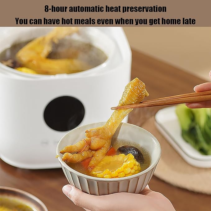 Multifunctional Non-stick Rice Cooker 3L Portable Travel Steamer 5 Cooking Functions 8-Hour Heat Preservation