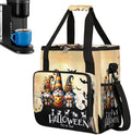 Halloween Goblin Pumpkin Gifts Coffee Maker Carring Bag Travel Carrying Storage Tote Bag Compatible with Keurig K-Mini or K-Mini Plus Portable Single Serve Coffee Brewer Case with Pockets