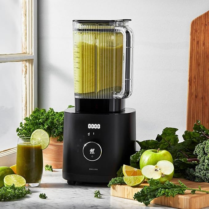 Professional 12-Speed High-Performance Countertop Blender 1400 Watt Motor 64 Oz BPA-Free Tritan Container Digital Controls Pulse Function Tamper Tool Included Friction Heat for Hot Soups Ice Cr
