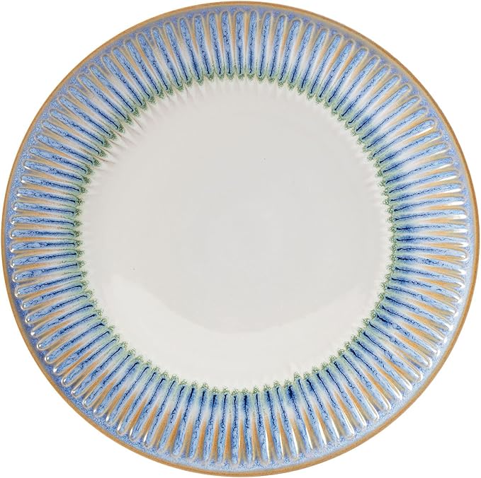 Pfaltzgraff Hensley Blue 12 Piece Dinnerware Set Service For 4