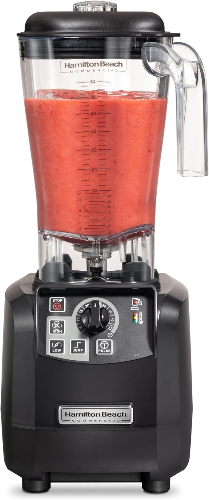 Hamilton Beach Commercial Tempest High-Performance Blender 64 Ounce / 1.8 Liter Capacity 3 HP Motor NSF Certified HBH650R
