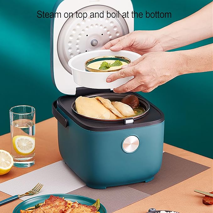 Smart Rice Cooker 2.5L for Small Families 400W Electric Rice Cooker with 8 Preset Menus Non-Stick Inner Pot Keep Warm Function LED Display for Home Kitchen Use