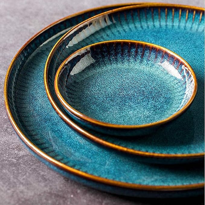 14 Pieces Dinnerware Sets Ceramics Dinner Set Dishes Tableware Set Complete Porcelain Combination Creativity Nordic Style Dinner Plates Microwave And Dishwas