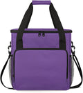 Dark Purple Coffee Maker Carrying Bag Waterproof Insulated Leakproof Cooler Bag Portable Storage Tote Bag Organizer With Shoulder Strap