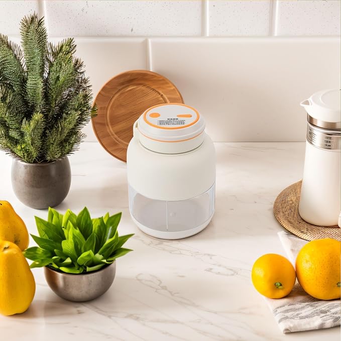FTVOGUE Portable Blender Powerful Ice Crusher with 1300mAh Battery and 800ml Tritan Cup for Smoothies Shakes and Juices (White)