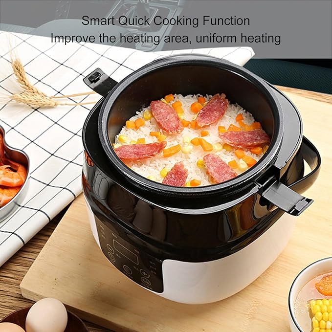 2L Car Rice Cooker Non Stick Liner 7 Stage Heat Control Mini Electric Rice Cooking Pot Travel Camping 12V 24V
