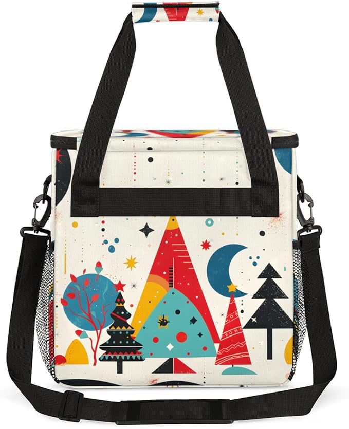 Abstract Tree Coffee Maker Carrying Bag Magical Tree Travel Storage Bag Compatible with K-Mini or K-Mini Plus Single Serve Coffee Brewer Carrying Case with Multiple Pockets &amp Shoulder Strap