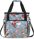 Mystical Santa Claus Coffee Maker Carrying Bag Cartoon Santa Claus Travel Storage Bag Compatible with K-Mini or K-Mini Plus Single Serve Coffee Brewer Carrying Case with Pockets &amp Shoulder Strap
