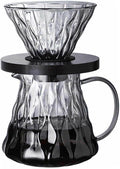 Pour Over Coffee Maker Drip Coffee Maker Single Serve Coffee Reusable Filter Holder Coffee Bar Accessories for Enthusiasts (Dark Set)