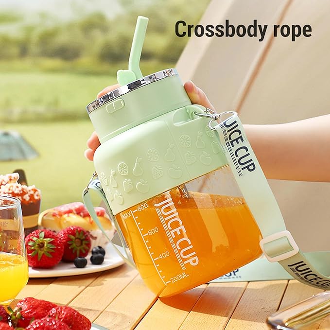 Haofy 800ml Portable Blender for Smoothies Juices USB Rechargeable Personal Blender with 1300mAh Battery Detachable Easy Design for Gym Office Home Camping (White)