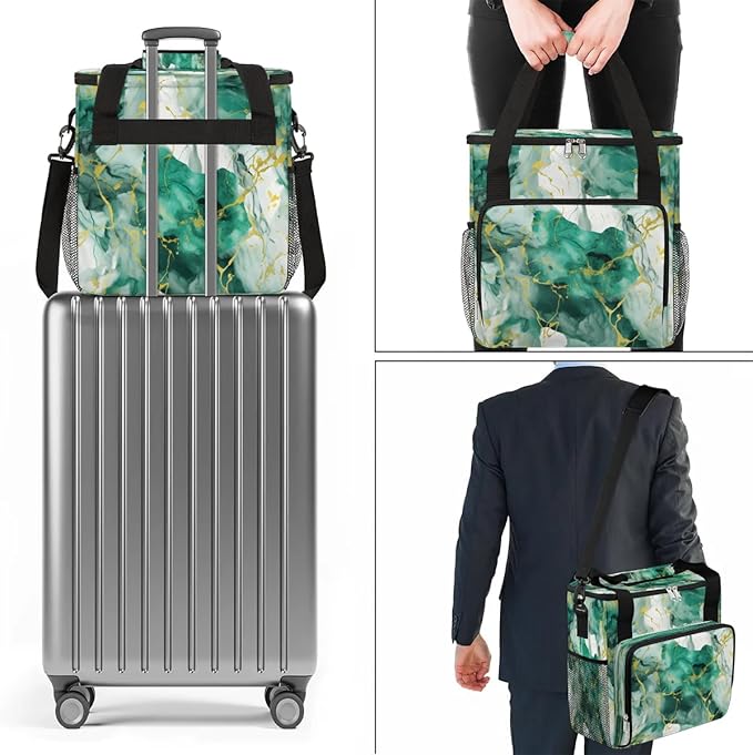 Marble Texture Coffee Maker Travel Bag for K-Mini or K-Mini Plus Single Serve Coffee Brewer Portable Storage Tote Case for Tarvel