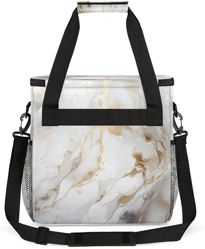 Marble Print Coffee Maker Carrying Bag for Keurig K-Mini or K-Mini Plus Storage Portable Coffee Maker Travel Bag