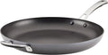 Rachael Ray Cook + Create Hard Anodized Nonstick Frying Pan/Skillet with Helper Handle 14 Inch - Black