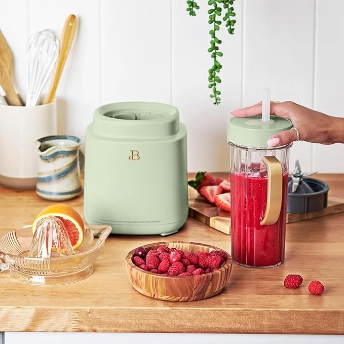 B- PowerExact Blender System High-Performance Blender with Multiple Speed Settings Powerful Motor Durable Blades &amp Large Capacity Jar Ideal for Smoothies (Sage Green)