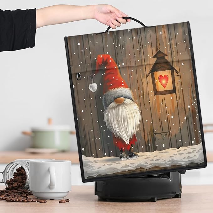 cfpolar Kitchen Aid Mixer Cover Compatible with 6-8 Quarts Christmas Dwarf Snowflake Stand Mixer Cover Kitchen Aid Mixers Accessories Appliance Organizer Bag Dust Covers with Zipper Pocket