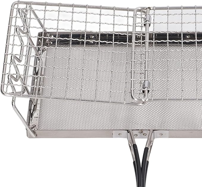 Camping Stove Toaster Outdoor Stovetop Toaster Premium Stainless Steel Foldable Portable Stable Structure for Picnic