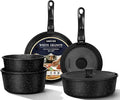 pots and Pans Set Nonstick Cookware Set Detachable Handle Induction Kitchen Cookware Sets with Removable Handle Non Stick RV Cookware Set Dishwasher ＆ Oven Safe (9 PCS)