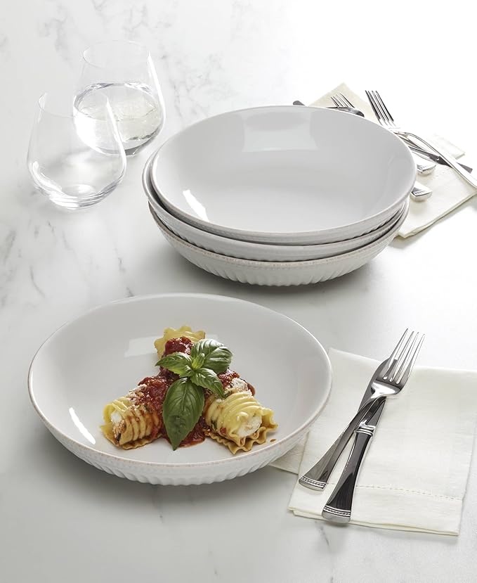 Lenox 897275 French Perle Groove Dinner Bowls Set of 4