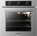 GASLAND 24 Gas Wall Oven ETL Certified Natural Gas Wall Oven Built-in Single Wall Oven with Bake Broil Rotisserie Functions Timer and Convection Fan 120V Cord Plug Stainless Steel
