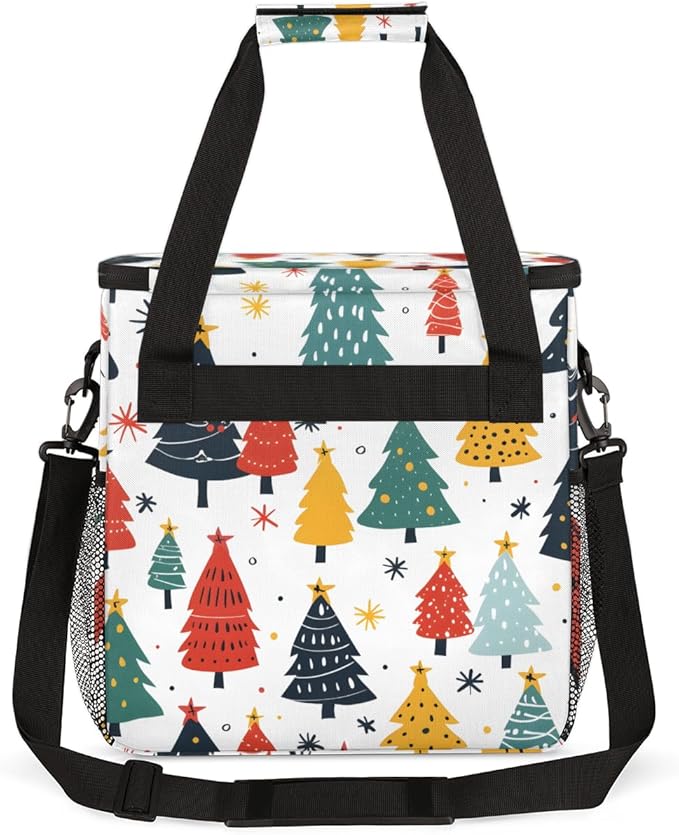 Mystical Tree Christmas Coffee Maker Carrying Bag Travel Storage Bag Compatible with K-Mini or K-Mini Plus Single Serve Coffee Brewer Carrying Case with Multiple Pockets &amp Shoulder Strap