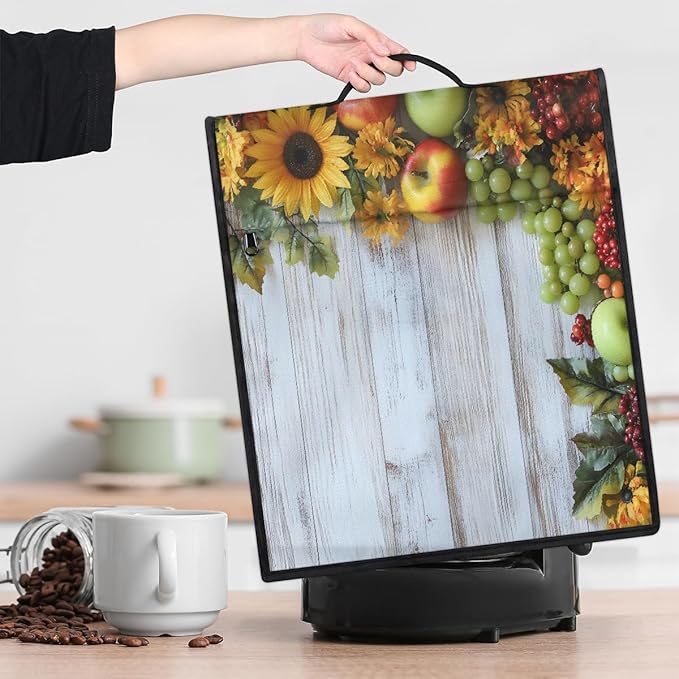 cfpolar Kitchen Aid Mixer Cover Compatible with 6-8 Quarts Sunflower Grapes Apples Stand Mixer Cover Kitchen Aid Mixers Accessories Appliance Organizer Bag Dust Covers with Zipper Pocket