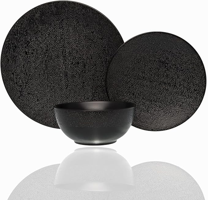 212 Main Matrix Black Dinner Set - 18 Piece