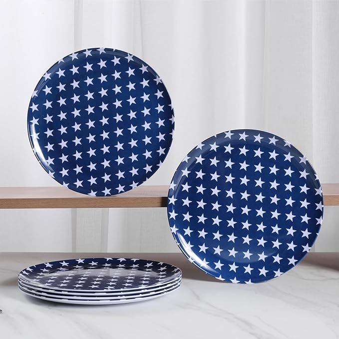 Melamine Dinnerware Sets Independence Day American Flag Melamine Dinner Plates Dishes &amp Bowls Set for 4th July