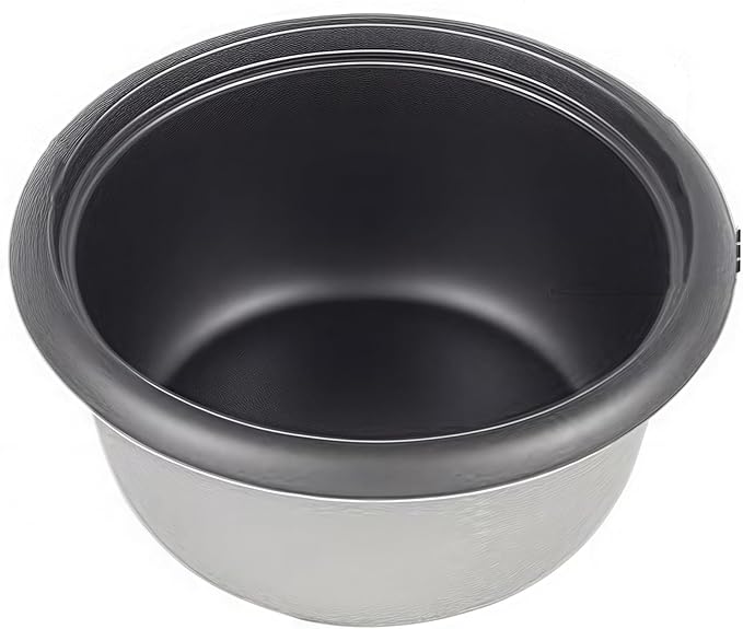 Electric Rice Cooker Inner Pot Old-fashioned Black Crystal Non Stick Pot Compatible For Midea Household Electric Rice Cooker Inner Pot 1.5L Electric Rice Cooker Universal Accessory Container Replaceme